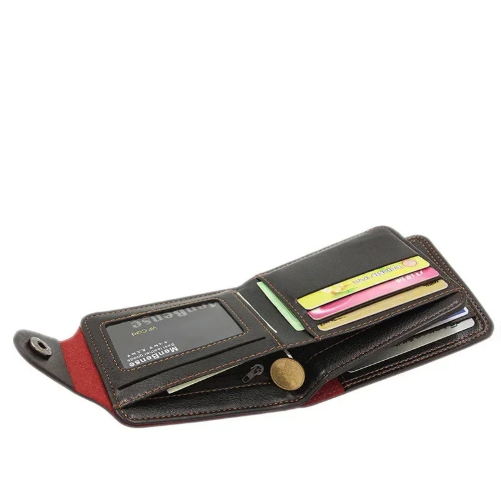 Men's Short Wallet Multi-function Multi-card Slot Wallet Card Holder Purse GiftMulti-functional multi-slot wallet