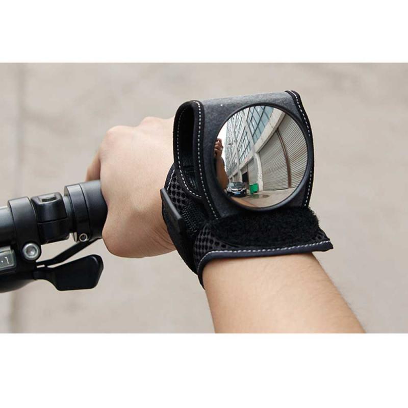 Cycling Wrist Mirror Rear View Rearview Safety Bike Arm Back Mirror Bicycle Rear Reflector Wrist Mirror Wrist Rearview Mirror: Default Title