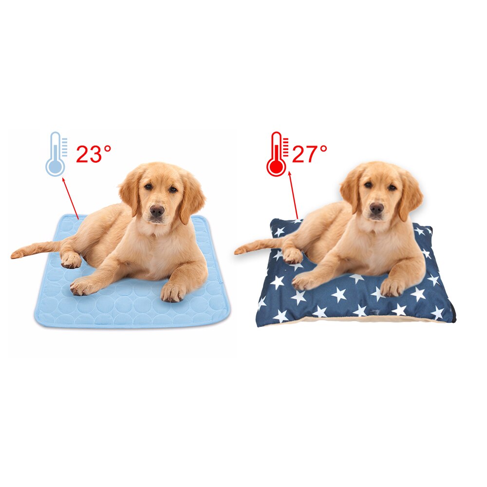 Zomerkoelmatten voor honden zomerhondenbed voor kleine/middelgrote/grote honden/katten koelmatras voor katten, maat s/m/l/xl