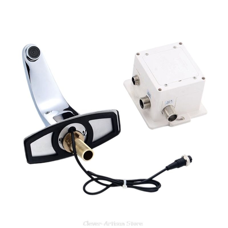 1 Juego de grifos con Sensor infrarrojo automáticos sin contacto, grifo inductivo de agua para cocina, grifos montados en cubierta de baño, Au 20 20, triangulación de envíos: Default Title