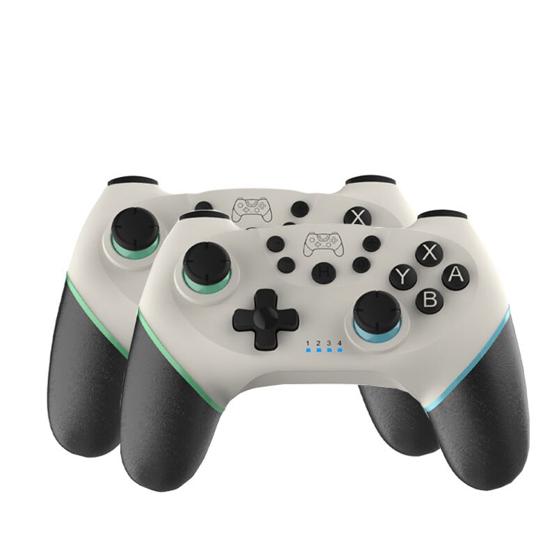 Per Nintendo Interruttore Pro Gamepad Interruttore di Controllo della Console di Gioco Senza Fili Gamepad joystick Controller con 6-Axis Maniglia: 2pcs white 2