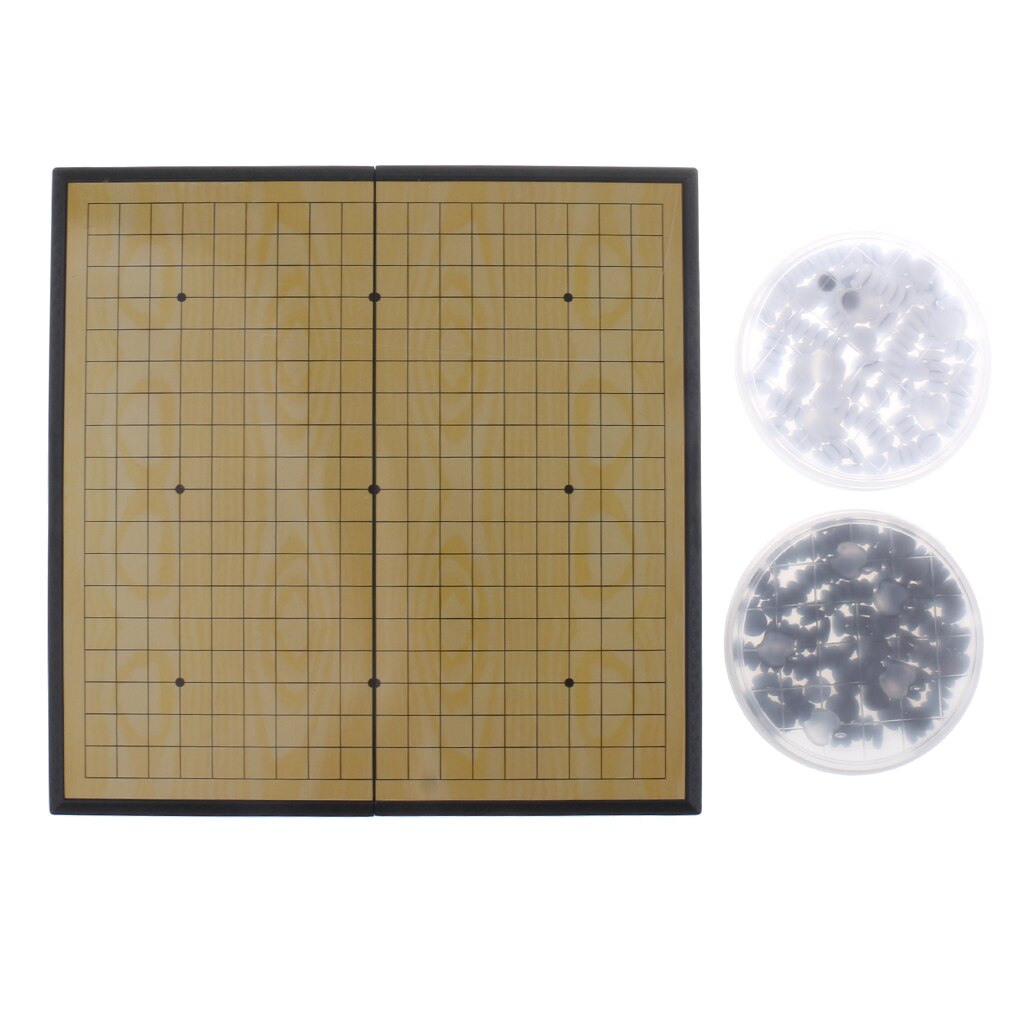MagiDeal Kids Go Game Portable Fold Go Game Chess Board Weiqi