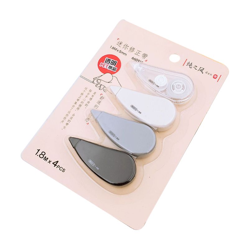 4pcs/set Mini Correction Tape Corrector Kids Student Altered Tapes School Supply
