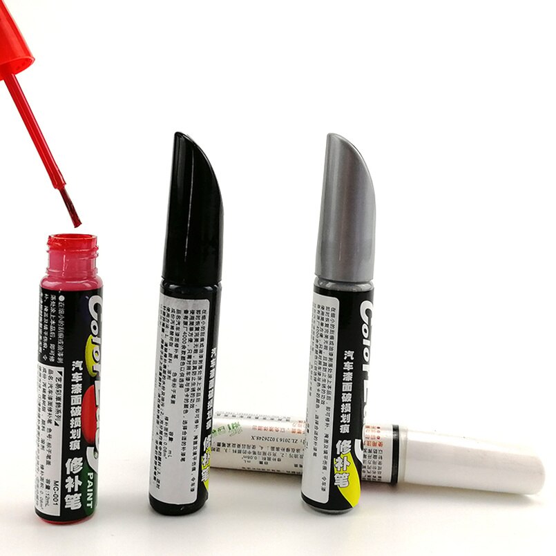 Lápiz reparador para arañazos de coche, reparador para arañazos, cuidado de Pintura transparente, blanco, rojo, negro, plateado
