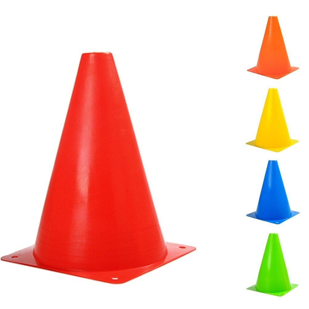 10Pcs Plastic Soccer Football Basketball Training Anti-wind Sign Cone Barrier Outdoor Sports Accessories