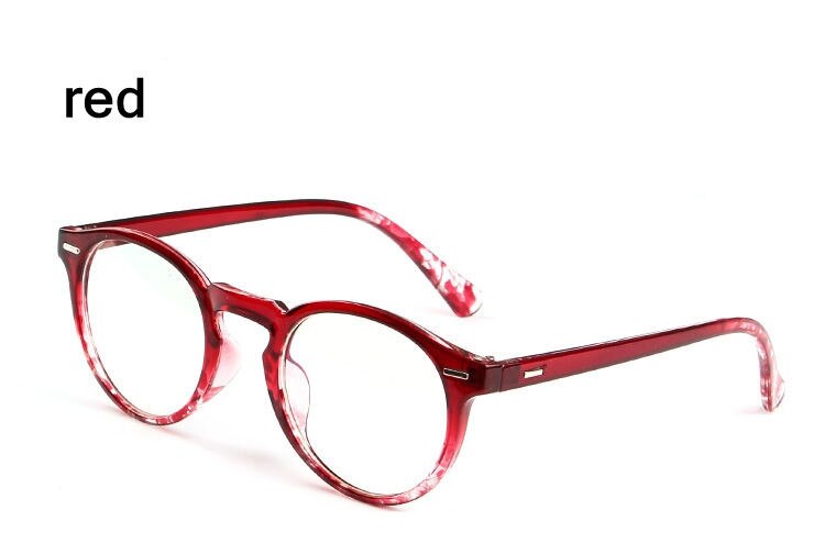 Yooske Mode Optische Glazen Frame Glazen Met Clear Glas Mannen Graden Helder Transparante Glazen Vrouwen Brilmontuur: Red