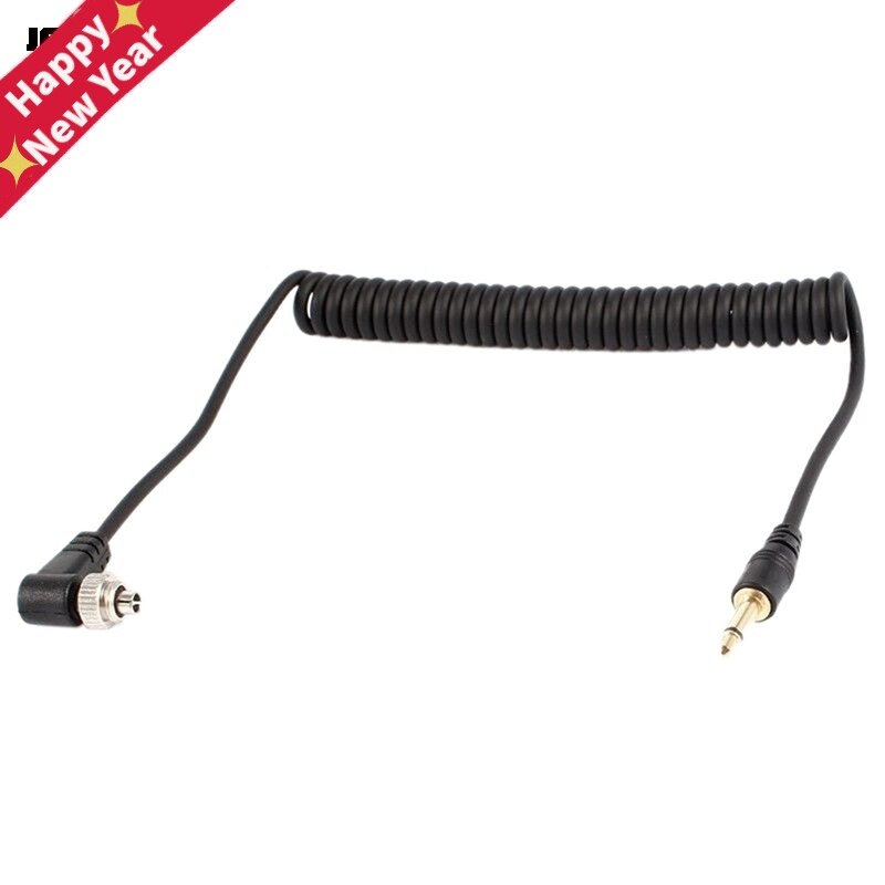 Camera Knippert Accessoires 3.5Mm Male Pc Flash Sync Kabel Schroef Lock Voor Trigger Studio Licht