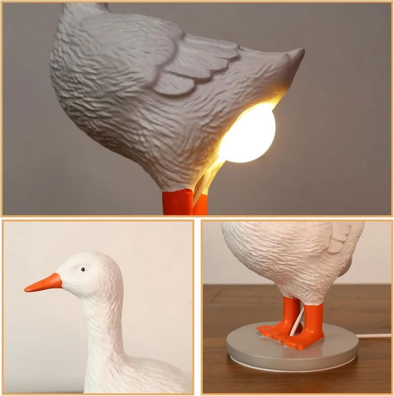 Lampă de noapte cu ou de rață, lampă de noapte cu pui, animal simulat, carnaval de paște, ornament de pui, ziua de naștere, decor pentru casă, lampă de noapte de masă