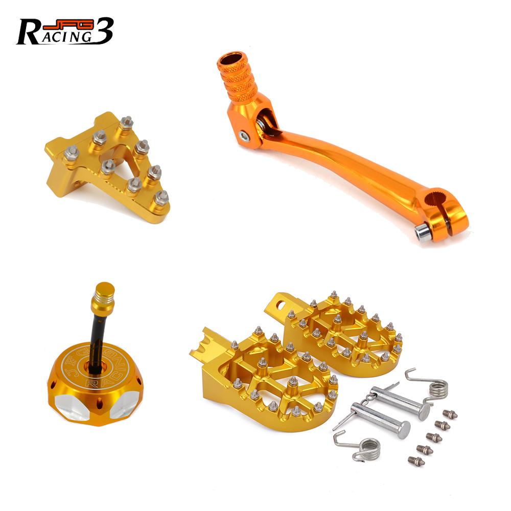 Motorcycle Foot Peg Rests Footpeg Brake Pedal Tip Shifter Shift Lever Gas Fuel Tank Cap Cover For HONDA CRF50 XR50 KAYO SDG SSR