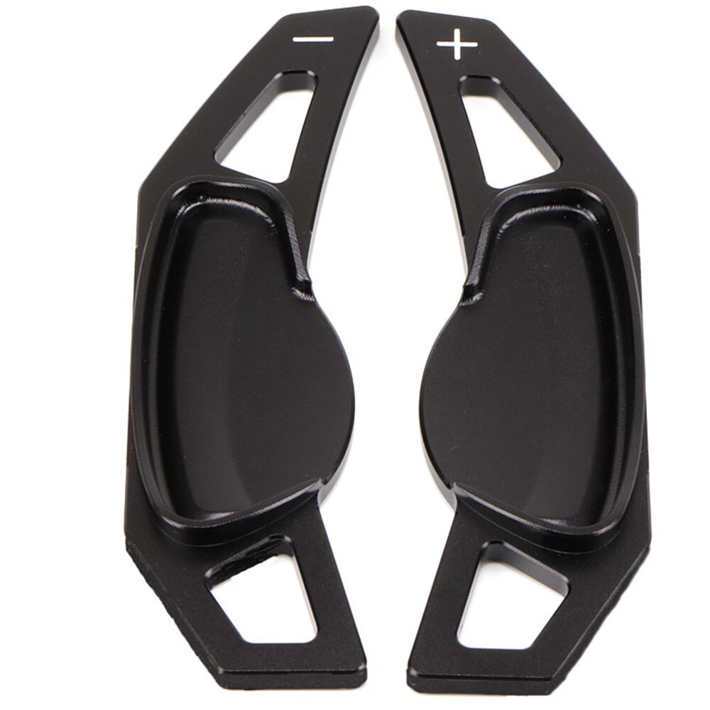 Paletas de cambio de volante de coche, accesorios de estilo de extensión DSG de aleación de aluminio, para Smart 451, 453, Fortwo, Forfour: Negro