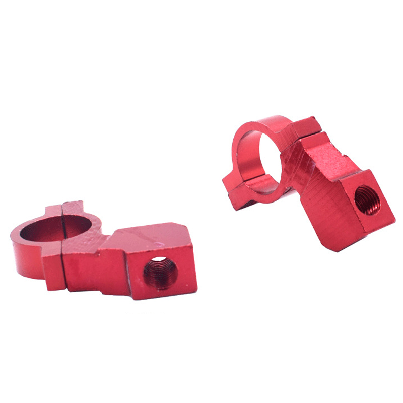 2 szt. Uniwersalny motocykl silnik ATV lusterko wsteczne uchwyt mocujący adapter uchwyt śruba zaciskowa CNC aluminium 22mm 7/8 "kierownica