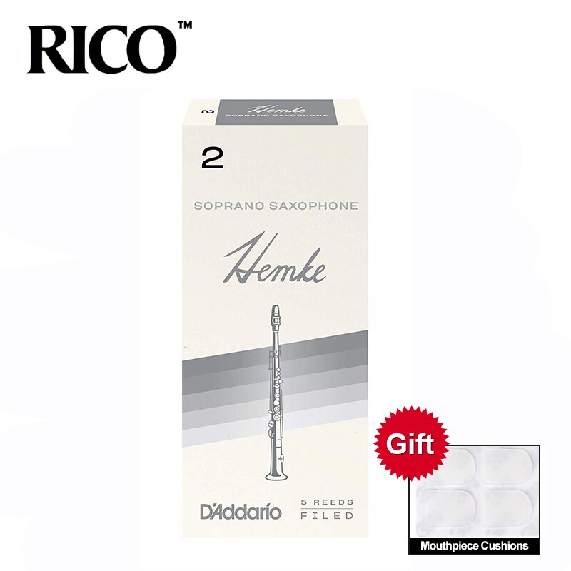 Rico hemke sopraansax rieten / saxofoon sopraansax rieten sterkte 2.5#, 3#  doos  of 5