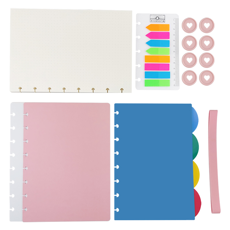 Carpeta estilo agenda con agujero De Seta, Bloc de notas con papel índice, carpeta A5 de hojas sueltas, agenda escolar, de oficina estacionario, suministros