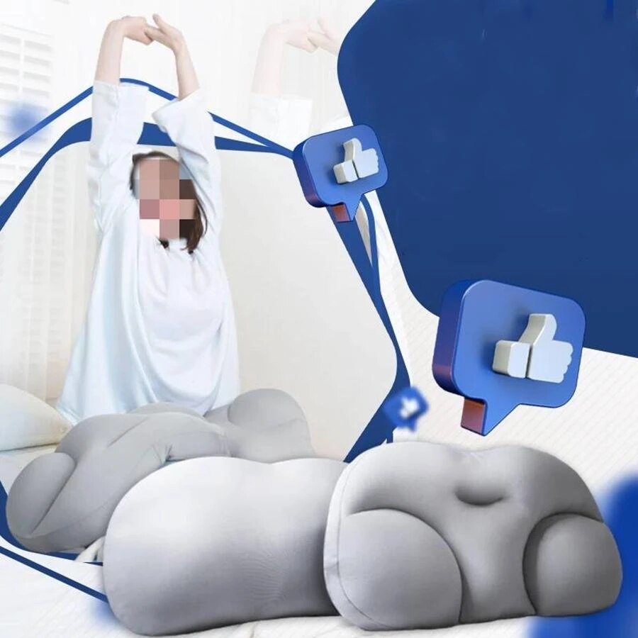 3d skyhals rygsøjle cervikal beskyttet afhjælpende massage luft cojines sofa krop coussin dyb søvn pude dekompression