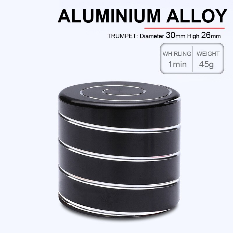 Desktop Decompression Rotating Cylindrical Gyroscope Office Desk Fidget Toys Optical Illusion Flowing Fingertip Toy: black