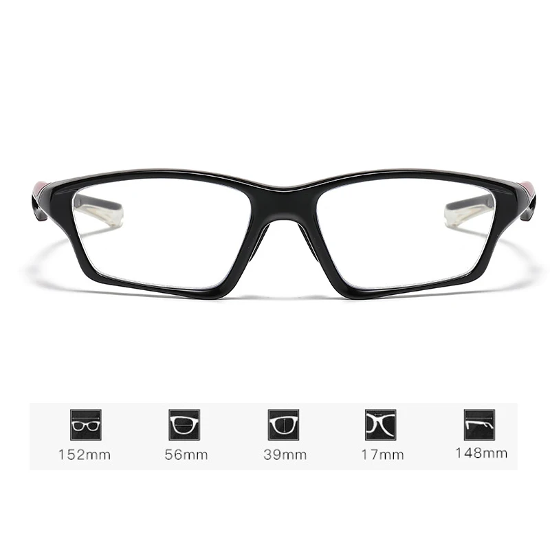 Nueva TR90 gafas deportivas fotocromáticas para miopía Unisex mujeres hombres gafas cuadradas para la vista gafas de sol terminadas dioptrías