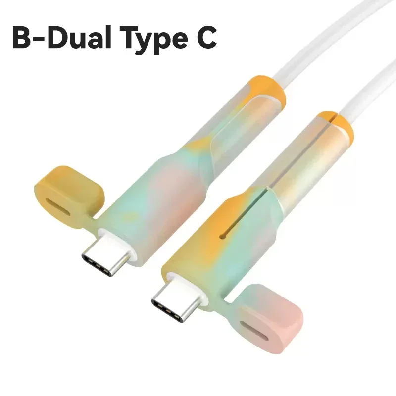 Enrouleur de câble de chargeur en Silicone souple, protecteur USB Type C, manchon de protection Anti-rupture pour Xiaomi Huawei OPPO VIVO, couverture de ligne de données: Grey / 1 mètre