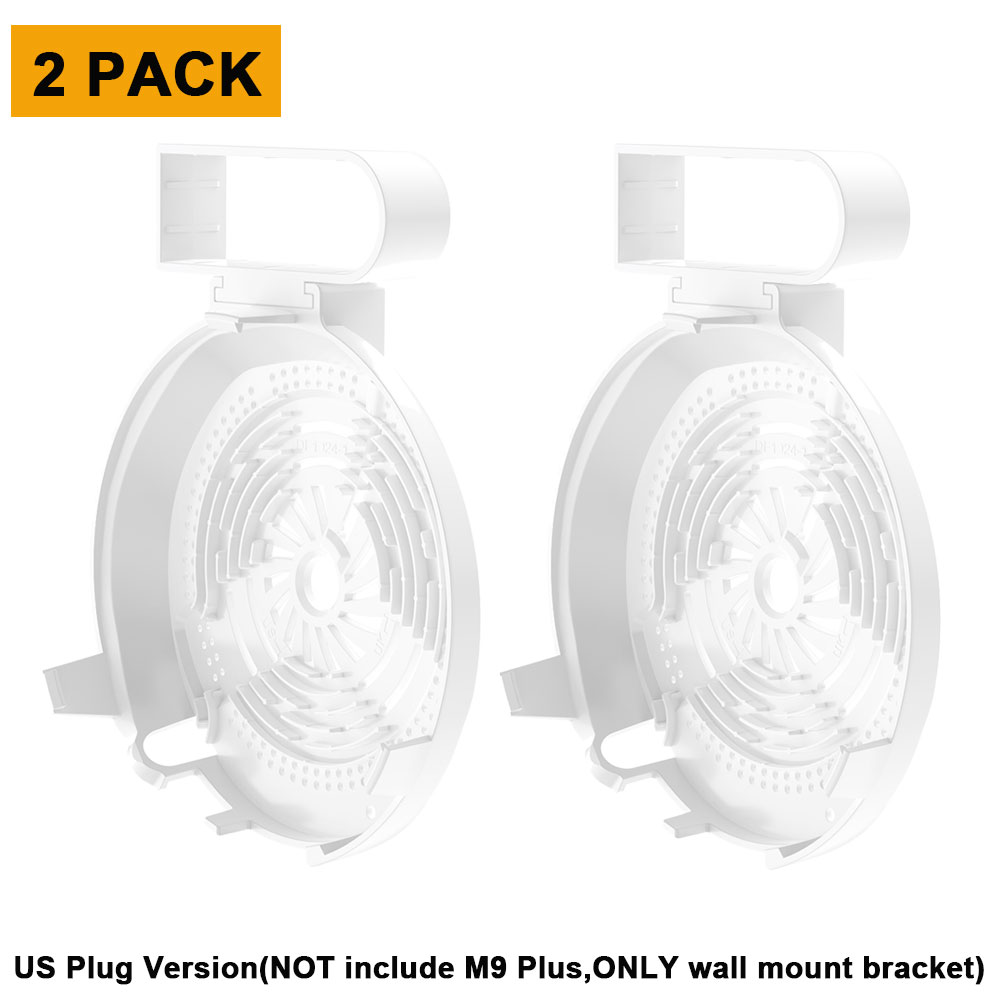 Väggfäste hållare kompatibel med tp-link deco  m9 plus mesh wifi-system elegant robust wifi router hylla väggmonterad fäste: 2 förpackningar us plug