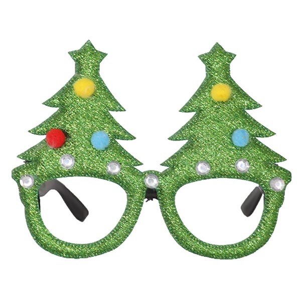 Söt tomte snögubbe renar barn jul hatt jul för barn härliga barn julglasögon till fest: Glasögon -4