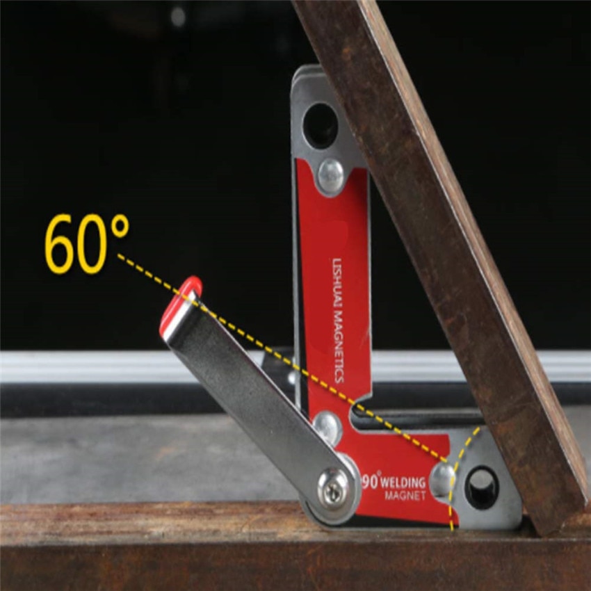 2 Piece Welding Positioning Right Angle Clamps, Magnetic Welding Locator Holder Corner Fixture for Welding Positioning TP-0257