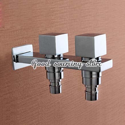 dual outlet square tap, washing machine faucet