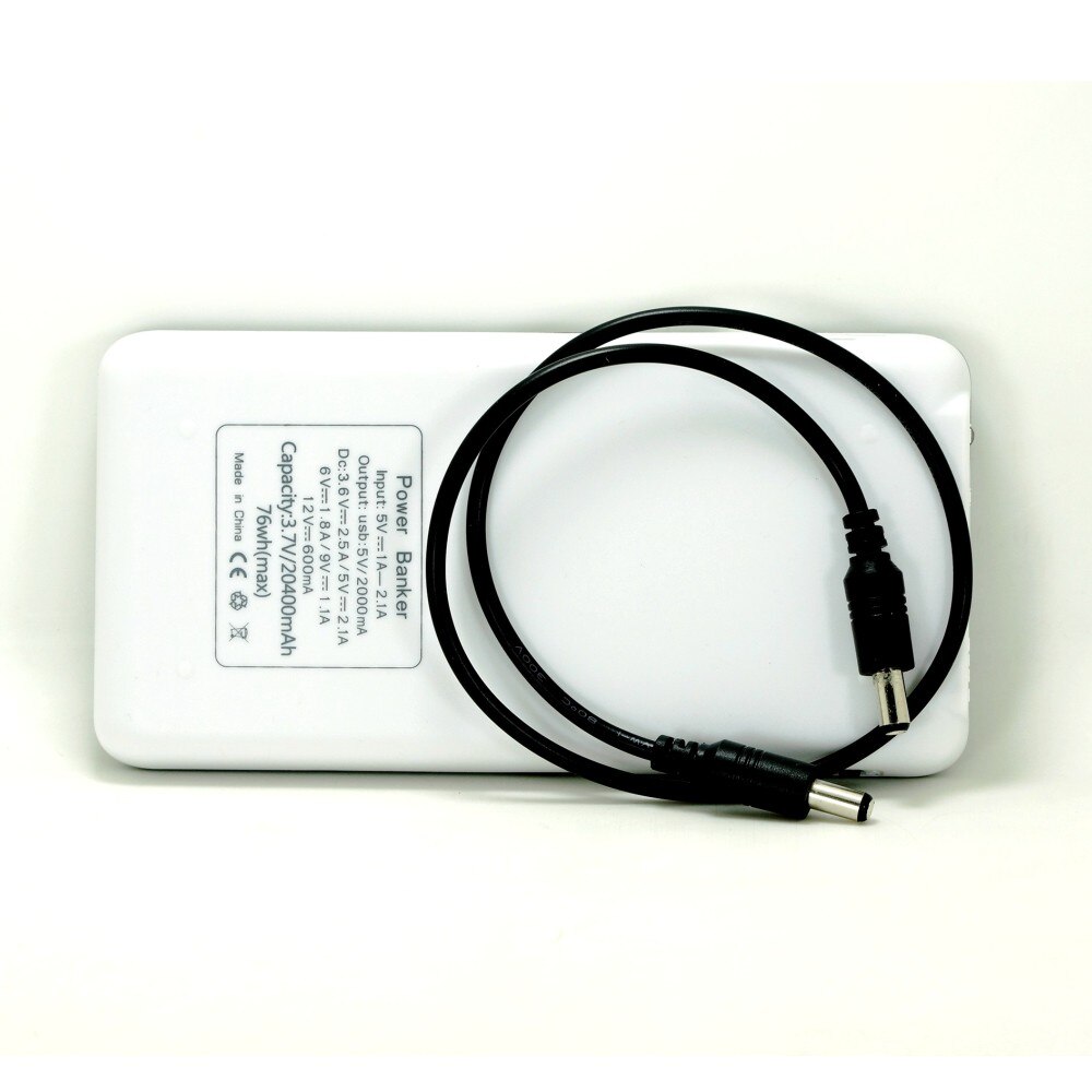 3.6V 5V 6V 9V 12V Adjustable Mobile Power Bank with DC Line for CCTV Camera 18650 Battery Charger Case Box for Cell Phone Tablet