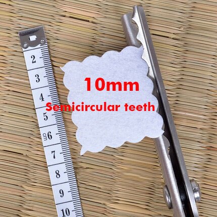 Sewing Cut 23.5cm Zig Zag Dressmaking Tailor Leather Handicraft Fabric Shear Pinking Scissor Textile DENIM DIY Upholstery Tool s: 10mm Semicircular