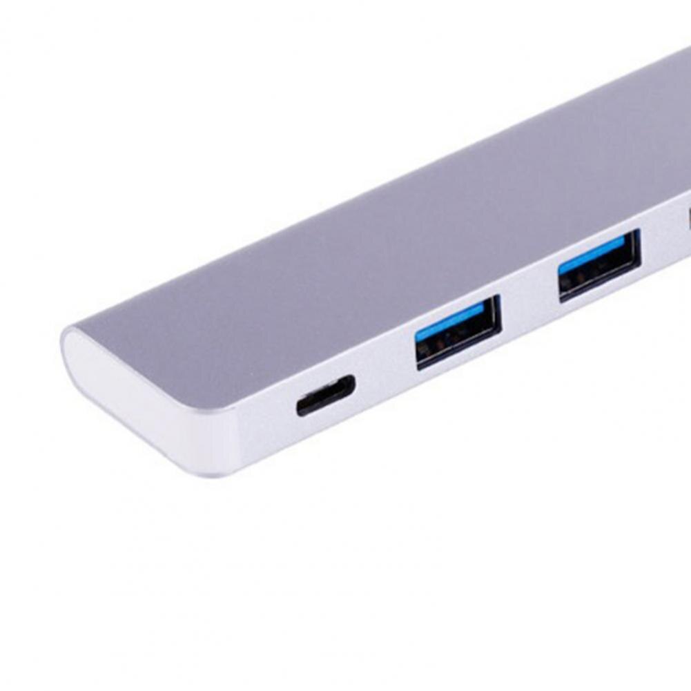 4-In-1 High Speed Type-C Naar Hdmi-Compatibel USB3.0 Hub Adapter Draagbare Duurzaam Voor computer