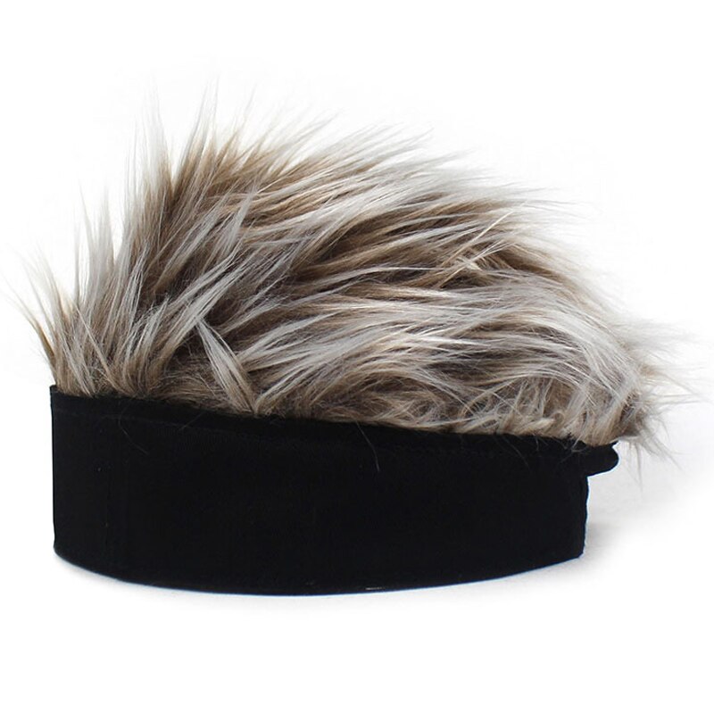 Men Women Beanie Wig Hat Fun Short Hair Caps Breathable Soft for Party Outdoor J55
