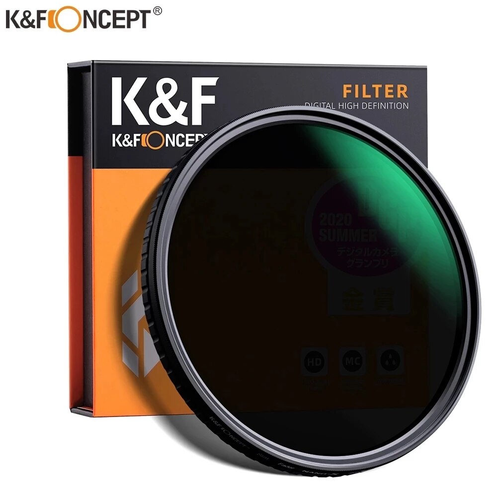 K&amp;F Concept ND8-ND128 Variable ND Filter NO X Spot 37/40.5/49/52/55/58/62/67/72/77/82mm Fade Neutral Densityr Camera Lens Filter