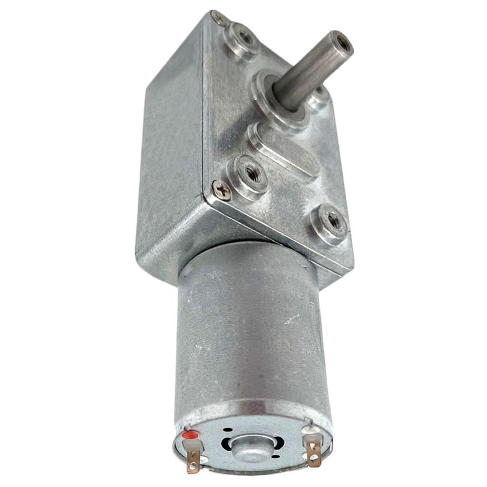 12v 375 rpm snäckväxel motorreducerare högt vridmoment elmotor metallväxel back självlåsning för automationsutrustning
