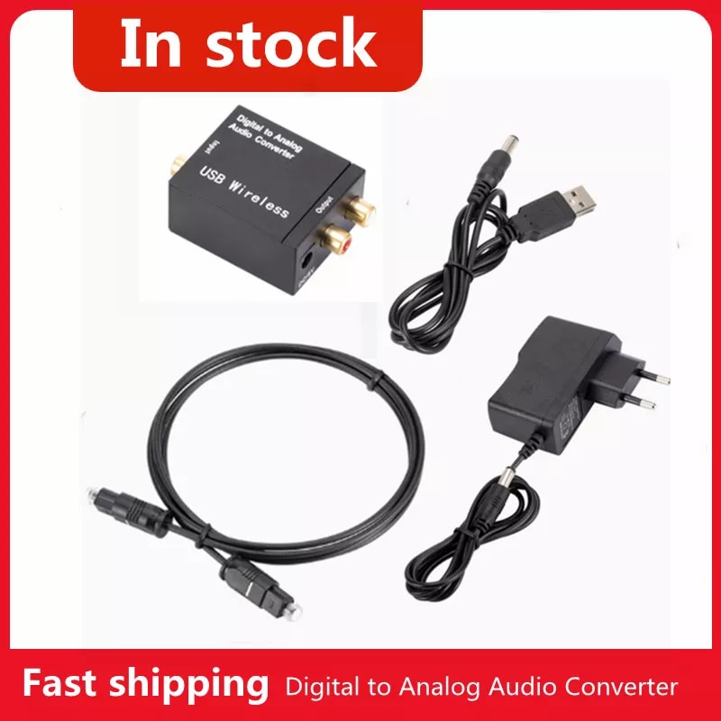 Digitale Audio Analoog Converter Bluetooth 5.0 Optical Fiber Toslink Coaxiale Signaal Naar Rca R/L Audio Decoder Dac versterker