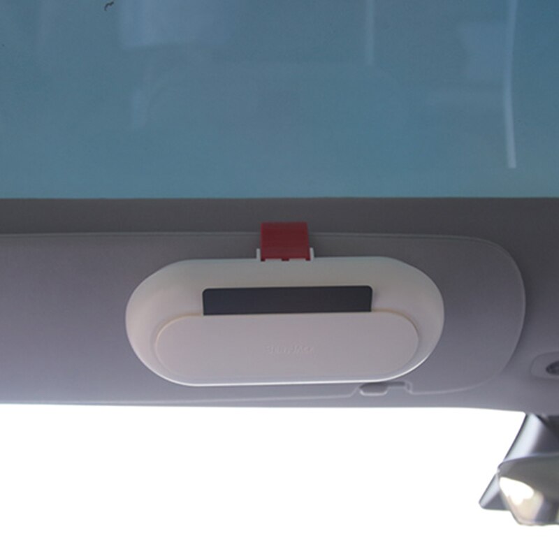 Car Sunshade Glasses Case Storage Box Sunglass Holder Pocket Clamp Sun Visor Box For Tesla Model 3 X S Car Accessories