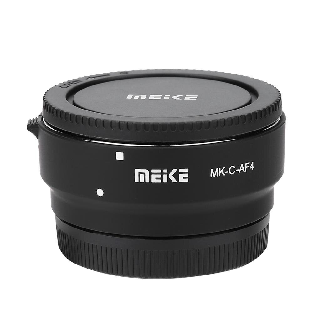 Meike MK-C-AF4 Electronic Auto Focus Adapter Ring Extension Tube for Canon EOS-M Mount Cameras Cam to EF EF-S Lens Adapter Ring