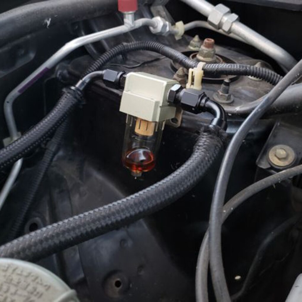 Car Engine Oil Separator Catch Reservoir Tank Can Baffled Automotive Accessories Univeral