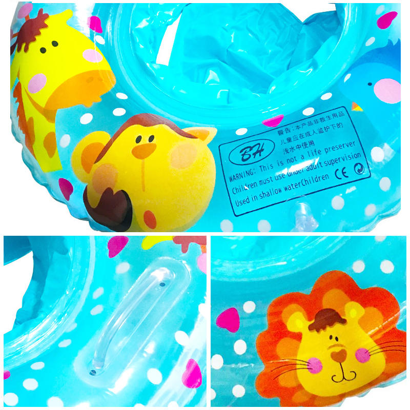 Wecute Baby Schwimmen Ring Cartoon Kinder Schwimmen Sitz Mit Griff für 1-4Y Aufblasbare Wasser Spielzeug Schwimmen Kreis Für Kinder Schwimmen