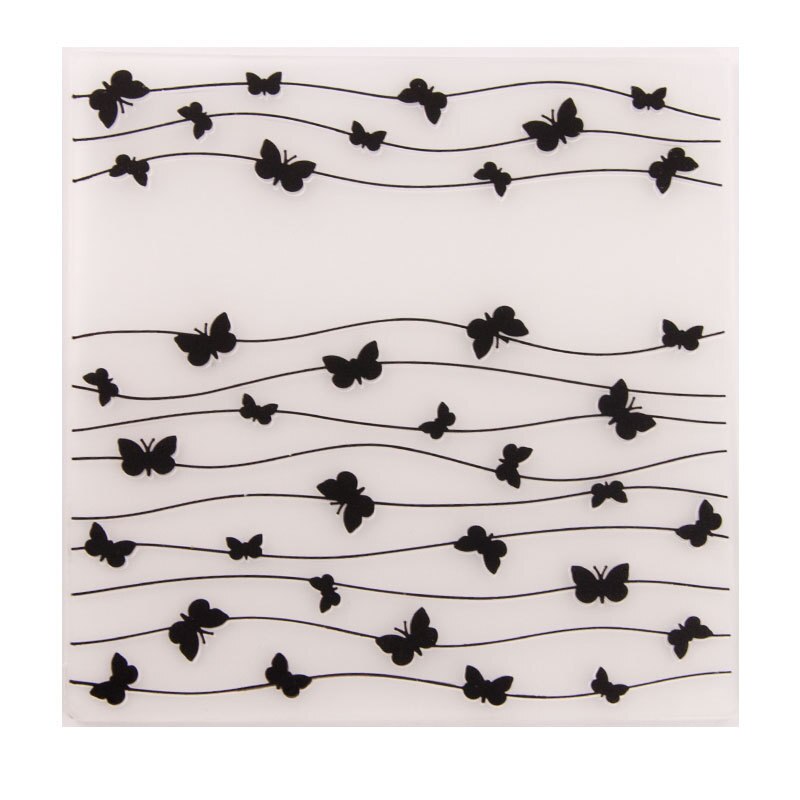 Plastic Template Craft Card Christmas for Making Paper Cards Photo Album Wedding Decoration Scrapbooking EM180 Butterfly