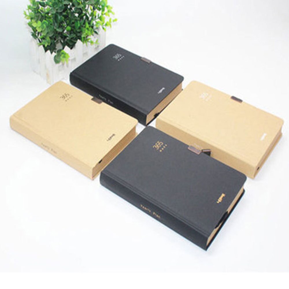 365 Days Journal Notebook Writing Notebook Planner Personal Diary Organizer with Lock Portable Stationery for Home Office School