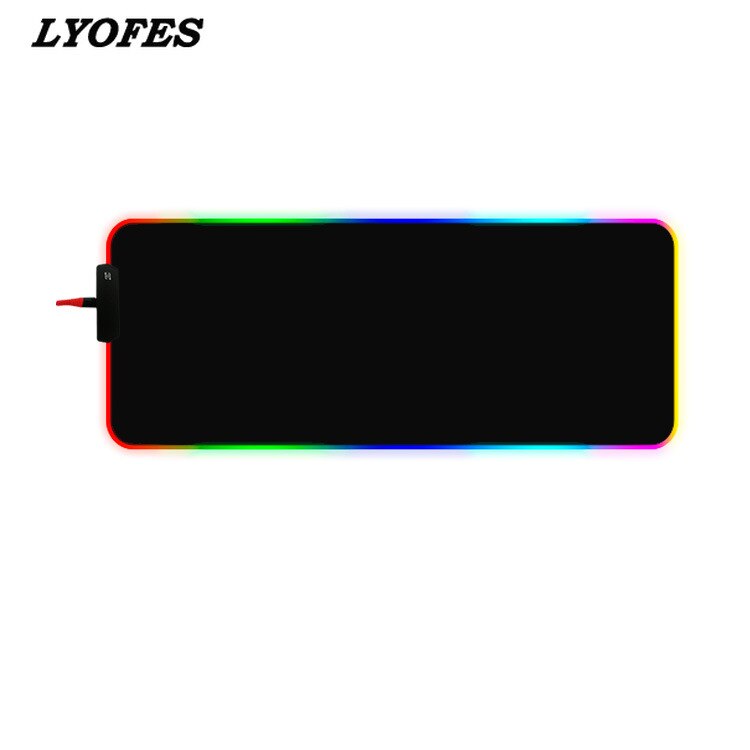 RGB Gaming Mouse Pad Large XXL Rubber Mat RGB Colorful LED Lighting Gaming Mouse Pad for PC Computer