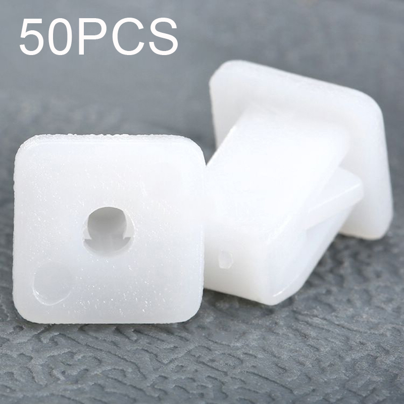 50pcs Square Fasteners Retainer Fender Car Door Trim Panel Push Rivet Clips