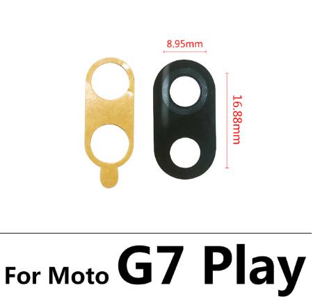 Tylna kamera szklana osłona obiektywu z klejem do Motorola Moto G4 G5s G6 G7 G8 Plus Play Power Lite: G7 Play