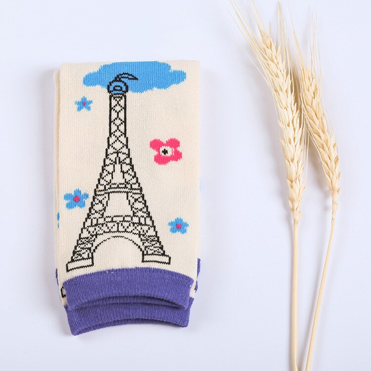 Bébé genou Socks_Air-Conditioning chaleur et résistant aux chutes Socks_Cartoon enfants socks_pure_coton enfants respirant, Sweat-A: C