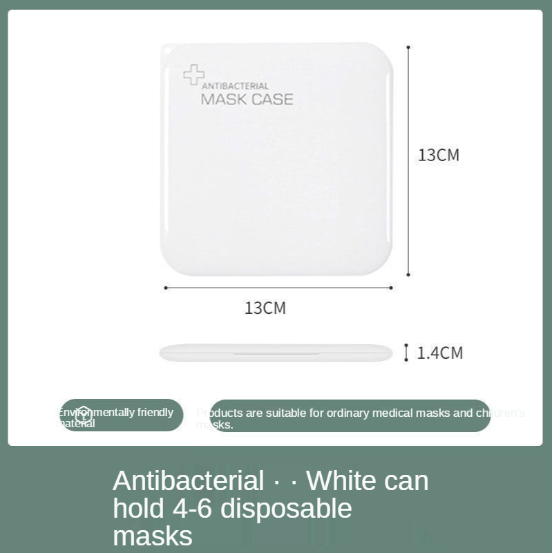 Leuke Masker Opbergdoos Draagbare Vouwen Draagbare Stofmasker Tijdelijke Opbergdoos Kinderen Studenten Mooie Plastic Masker Doos: Rood