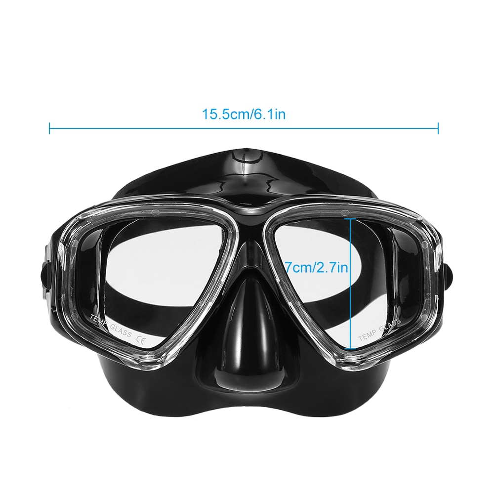 Voksne dykning maske dykning maske undervands snorkel sæt anti tåge snorkling beskyttelsesbriller svømning maske glas mænd kvinder dykning beskyttelsesbriller: Am308 maske