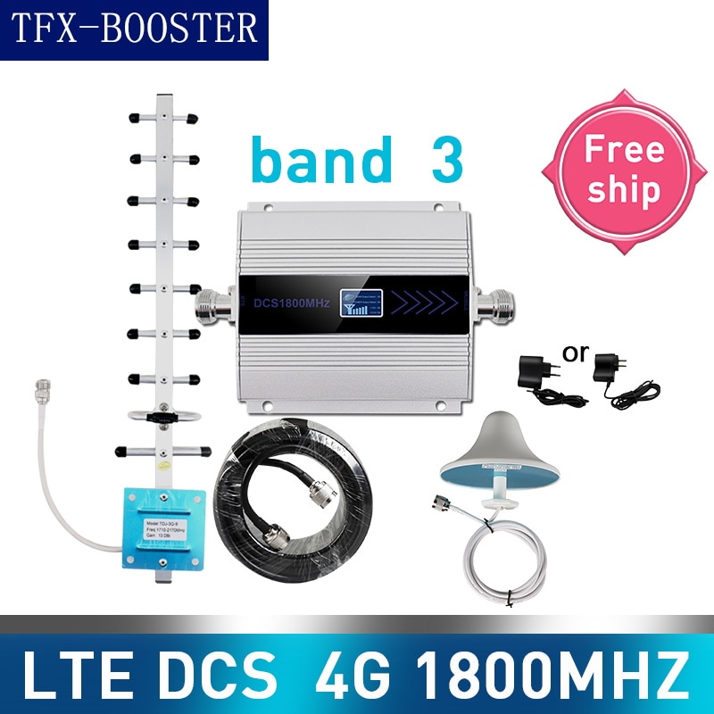 Amplificateur de signal 4g TFX-BOOSTER mhz LTE GSM, répéteur 3 bandes DCS 1800Mhz, pour téléphone portable, 1800