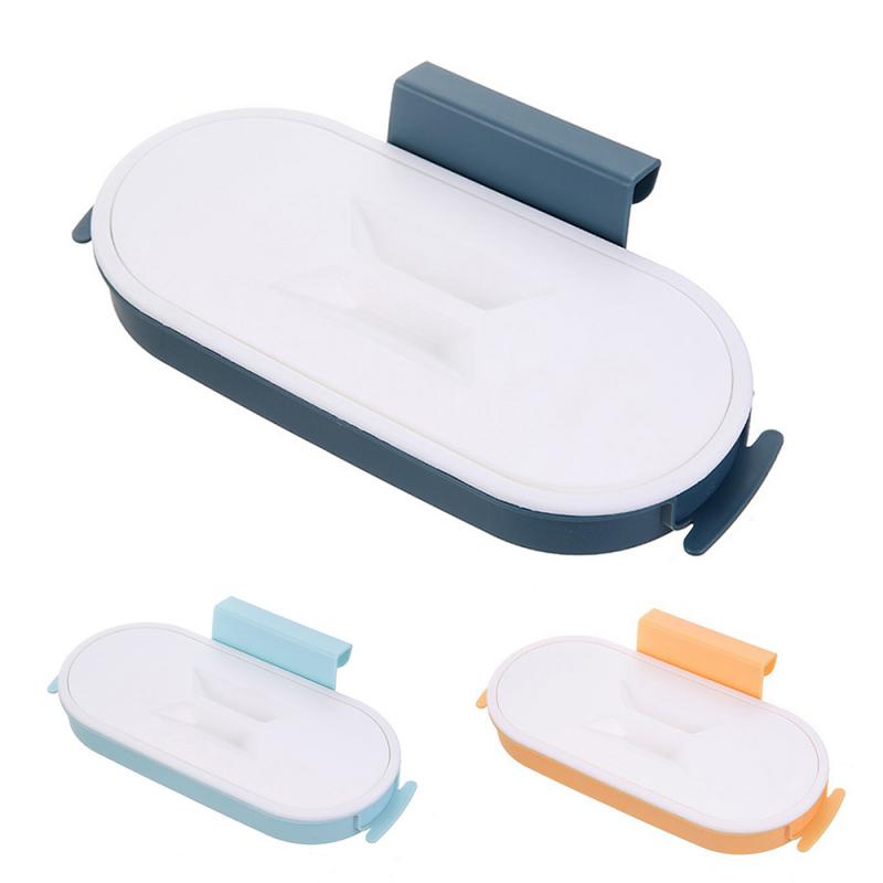 Porta bolsa de basura colgante armario de cocina soporte bastidor de almacenamiento de plástico cocina colgar basura estante para bolsas de basura
