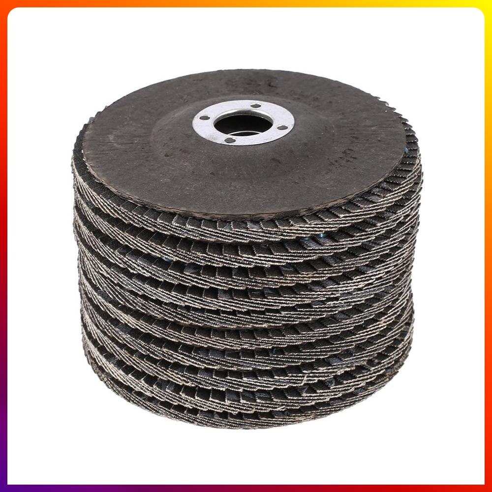 4" Louvre Blade 10PCS Net Cover 60# 80# 120# 18000rpm 80m/s Brown Corundum Abrasive for Grinding Descaling Polishing