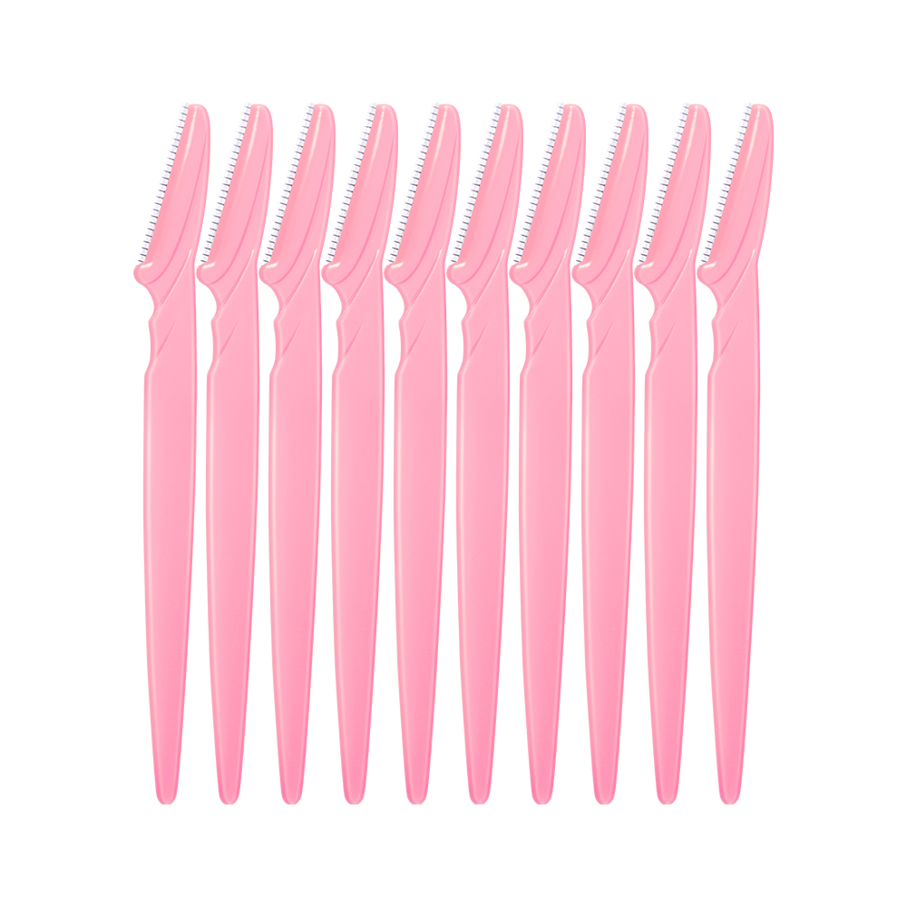 ANNAFRIS 5/10/15 Stuks Wenkbrauw Trimmer Blade Scheerapparaat Draagbare Gezicht Scheermes Ontharing Snijders Veiligheid vrouw Eye Brow Vormgeven Mes: YELLOW