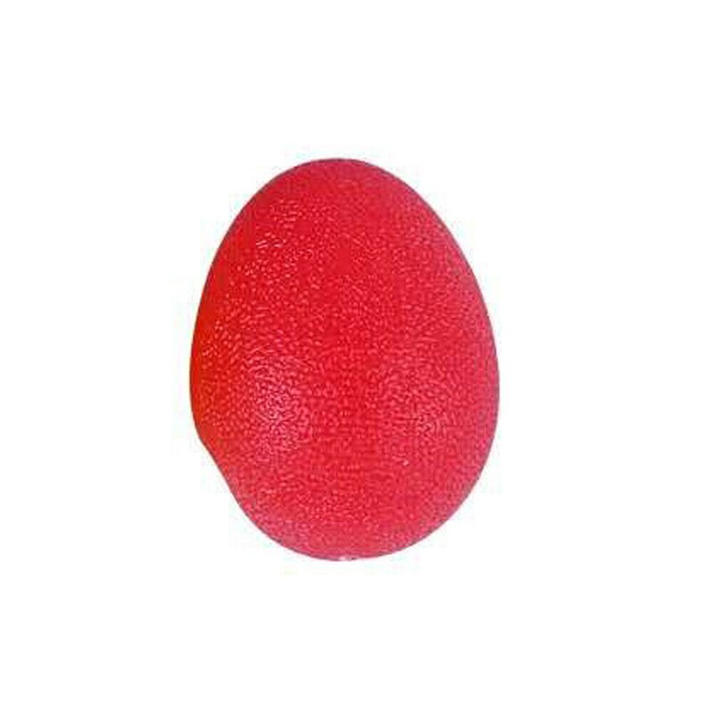 1pc Gel Egg Stress Ball Hand Exercise Finger Relax Squeeze Relief Adults Toys: Red