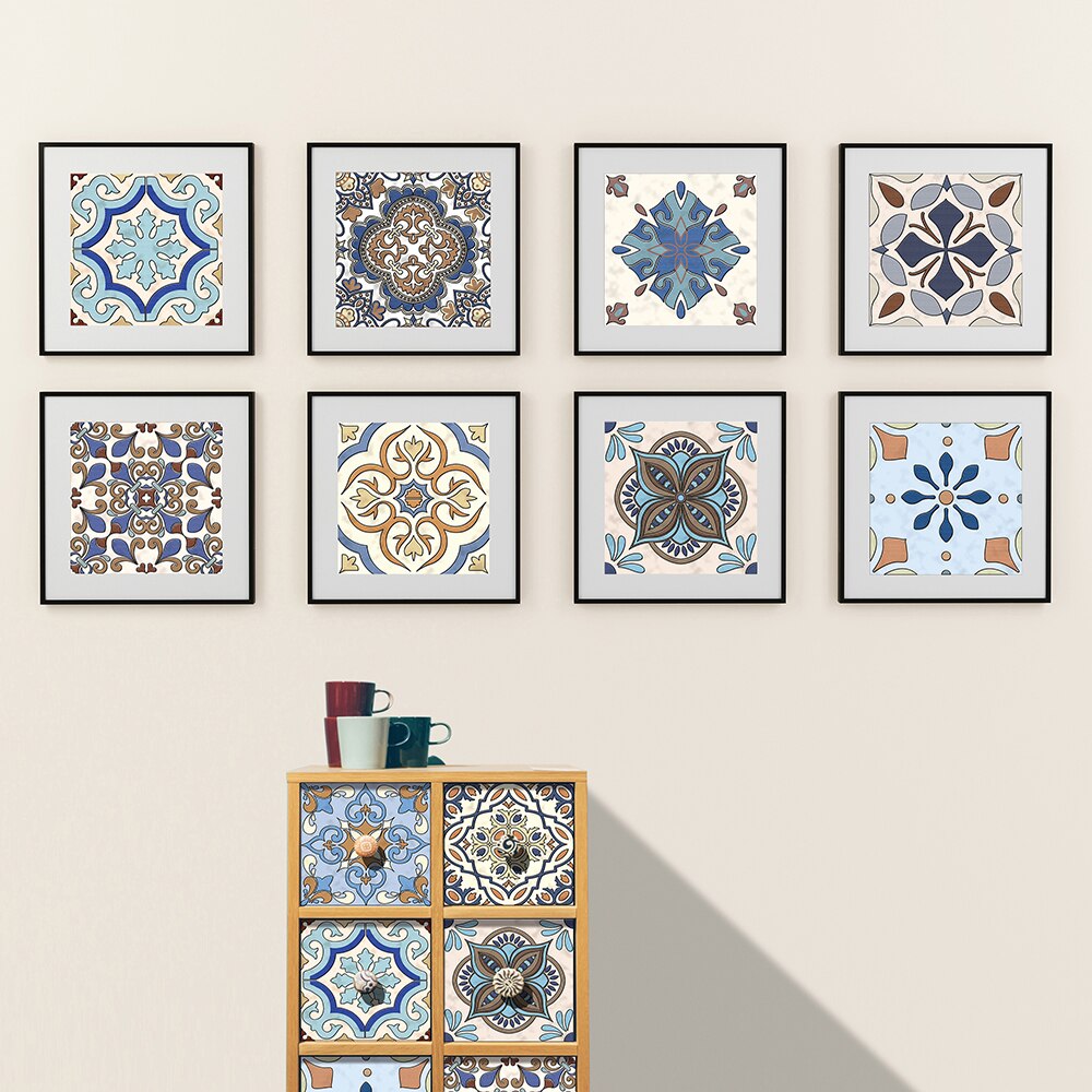 10pcs Hard Tile Tile Stairs Sticker 3d Wall Wall Sticker Waterproof Tile Sticker Oilproof Cabinet Sticker